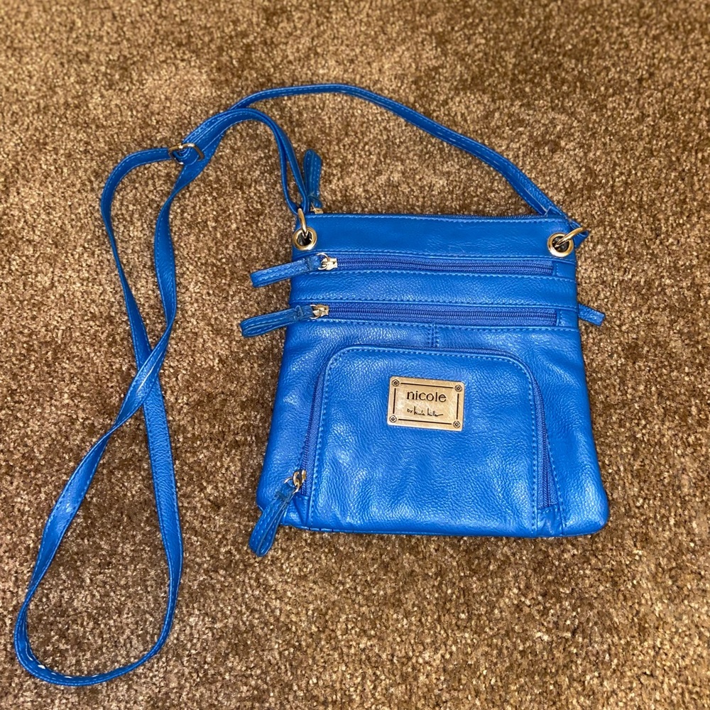 Small blue crossbody